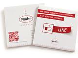 Flyer mit Social Media Guidelines fr die Mitarbeiter der Mahr GmbH