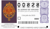 Lottoschein El Gordo de Verano