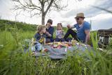 Familie beim Picknick