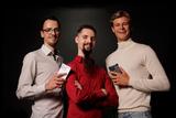 Die Grnder des Start-ups Arc Phone Accessories BV: Tom Theuer, Moritz Angermann und Niclas Bertelsen (v.l.n.r.).