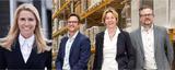 (v.l.n.r.) LOXXESS-Vorstand Christina Thurner; Dr. Tilman Spaethe, Managing Director Finance, HR, Service Center; Dr. Beate Grudzus-Zager, Managing Director Manufacturing, Quality, Regulatory Compliance und Johann Strobl, Managing Director Operations bei