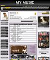 Screenhot MyMusic Website Artist Profil