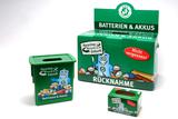 Die grne Box im Handel - das Synonym fr Batterie-Recycling in Deutschland