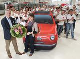 1. Preis: Ein luxuris ausgestatteter Fiat 500 TwinAir Street