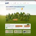 Screenshot: CORNY-Unternehmenswald mit Baumbarometer
